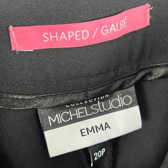 Michel Studio Collection Emma Chino Pants Size 20P Black Waist 42in Inseam 30in - Picture 5 of 9